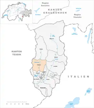 Karte von Calanca