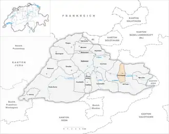 Karte von Courchapoix