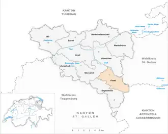 Karte von Flawil
