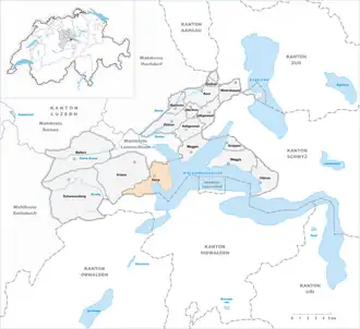Karte von Horw