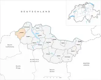 Karte von Leibstadt