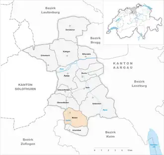 Karte von Muhen
