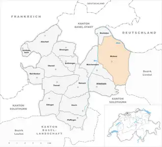 Karte von Muttenz