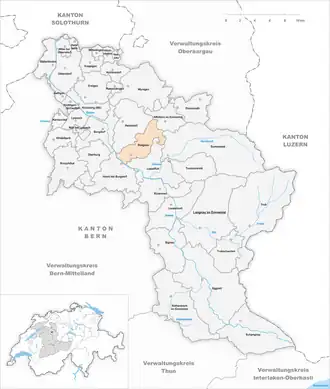 Karte von Rüegsau