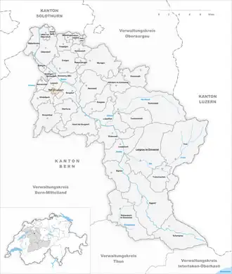 Karte von Rüti bei Lyssach