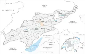 Karte von Reconvilier