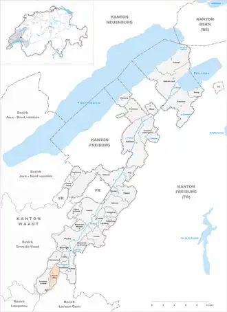 Karte von Ropraz