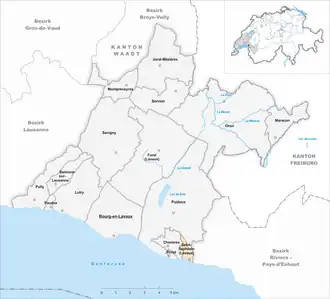 Karte von Saint-Saphorin (Lavaux)