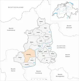 Karte von Schinznach
