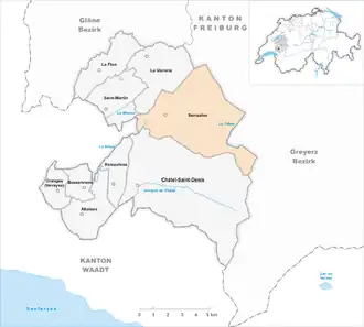 Karte von Semsales