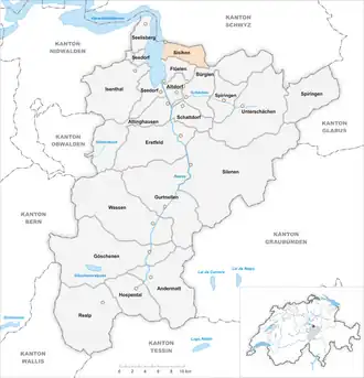 Karte von Sisikon