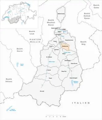 Karte von Staldenried