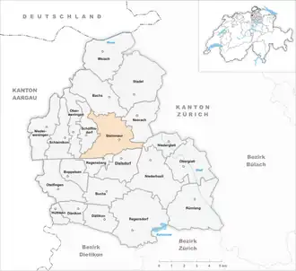 Karte von Steinmaur