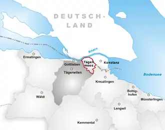 Karte von Tägermoos (Gemeinde Tägerwilen)