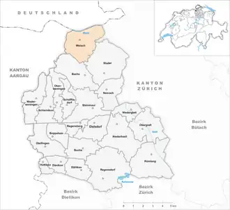 Karte von Weiach