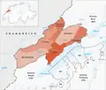 Bezirke des Kantons Neuenburg bis 31.&nbsp;Dezember&nbsp;1850