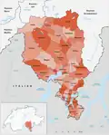 Kreise des Kantons Tessin bis 04.2017