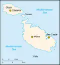 Befestigungen auf Malta vor Inbesitznahme durch die Johanniter