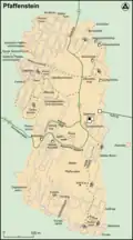 Aktuelle Detailkarte des Pfaffensteins