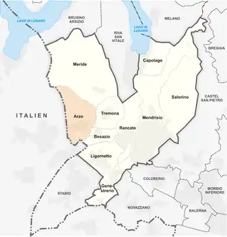 Karte von Arzo