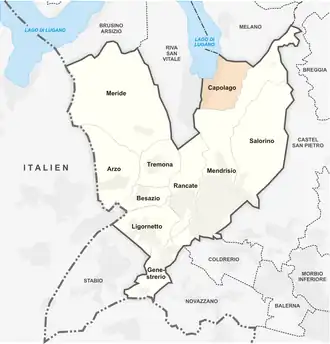 Karte von Capolago