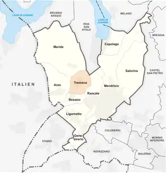 Karte von Tremona