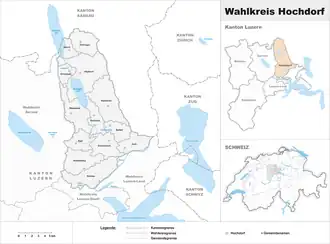 Karte von Wahlkreis Hochdorf