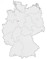 Lage des Bückebergs in Deutschland