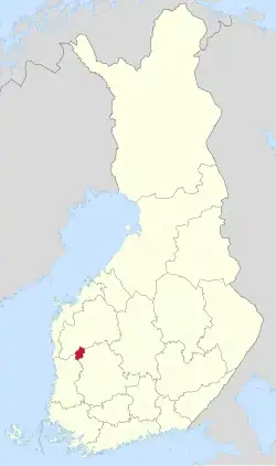 Lage von Karvia in Finnland