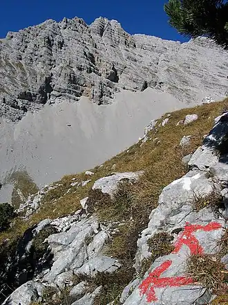 Die Kaskarspitze von Südosten