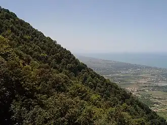 Küste des kaspischen Meeres ca. 10&nbsp;km westlich von Chālūs