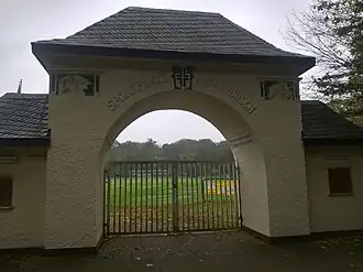 Eingangstor zum Sportpark Katzenbusch in Herten