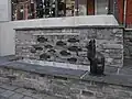 Katzenbrunnen an der Gebrüder-Grimm-Schule auf dem Chemnitzer Kaßberg