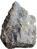 kb-Formation, Galenit, Sphalerit, Arsenopyrit und untergeordnet Quarz, „Reiche Zeche“ Freiberg