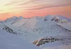 Das Kebnekaise-Massiv im schwedischen Fjäll