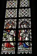 Jesus mit Dornenkrone, Apostel Johannes und Maria