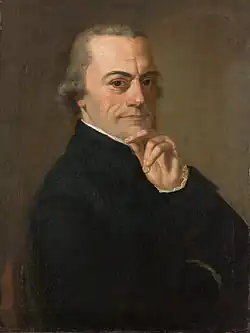 Lorenz von Westenrieder auf einem Ölgemälde, 1803