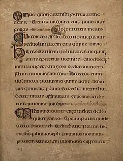 Seite aus Book of Kells, um 800