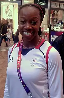 Kelly-Ann Baptiste, zweite Läuferin aus Trinidad und Tobago in diesem Finale, erreichte Platz&nbsp;acht