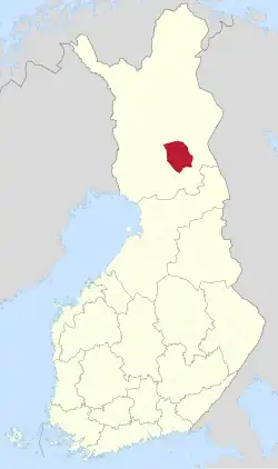 Lage von Kemijärvi