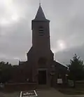 Die Kirche von Ottergem, Vorderansicht