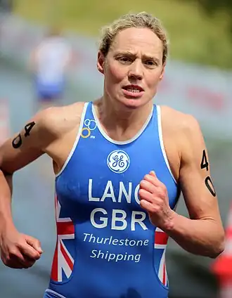 Kerry Lang bei der WM-Serie in Kitzbühel, 2011