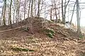 Nord-Süd-Blick auf die Burgruine