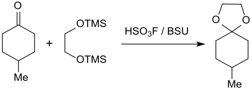 Ketalisierung von 4-Me-cyclohexanon mit BSU