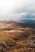 Ausblick mit Ketetahi Hut