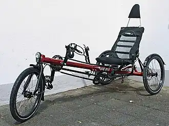 Typische Delta-Bauform (Kettwiesel von Hase Spezialräder)