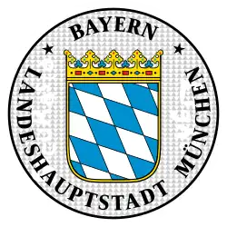 Zulassungsplakette des Kreis­ver­wal­tungs­re­fe­ra­tes