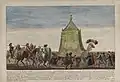 Der Mahmal vor seiner Entsendung in Kairo, Darstellung von 1791