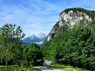 Kiliansberg mit der Watzmanngruppe im Hintergrund