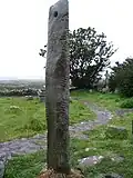 Ogham Stone auf dem Friedhof